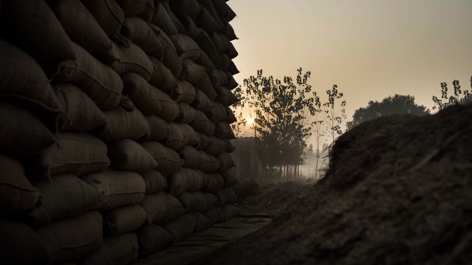 Rice storage facility, from the Fairtrade rice documentary