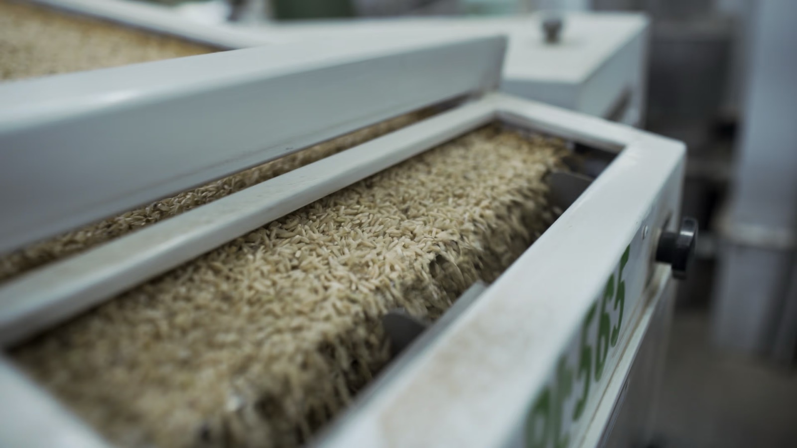 Rice separator facility, from the Fairtrade rice documentary